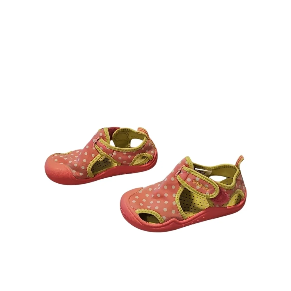 OshKosh B'gosh Pink/Neon Yellow Sandals
